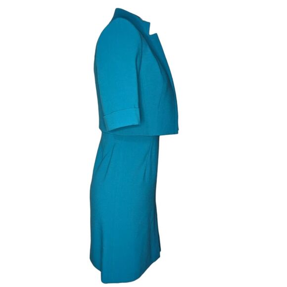 Women's Vintage Anne Klein Light Blue Sleeveless Dress with Jacket, Size 6 - Picture 2 of 10